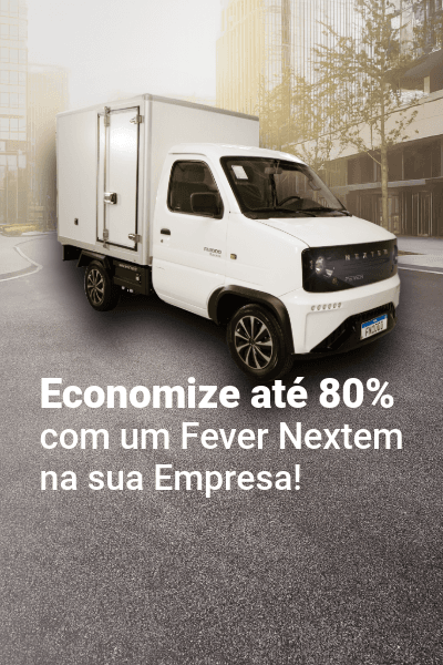 Imagem institucional que reforçam os valores, eficiência e benefícios da frota de veículos da empresa.